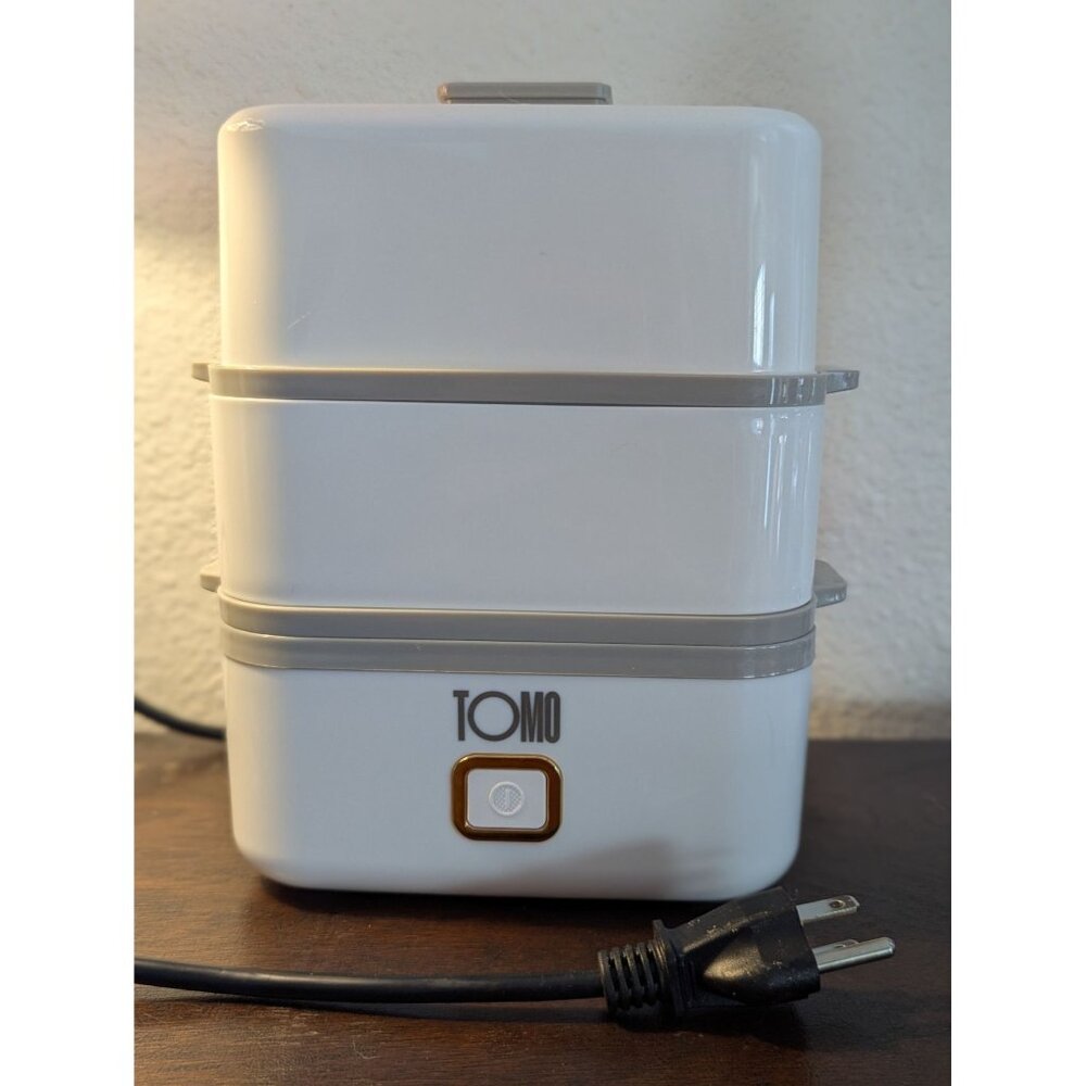 Tomo Electric Egg Steamer With 12-Egg Capacity Dual-Layer Design Compact & Porta